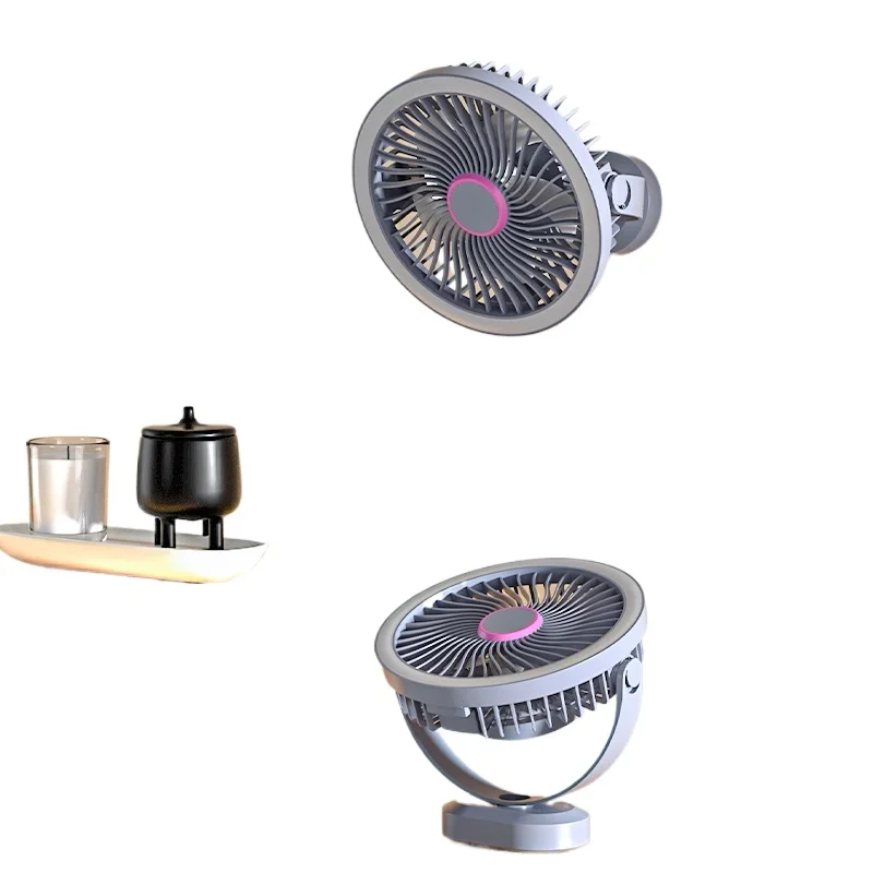 Latest Trend Desktop Fan Mini Desktop Fan 2400mAh Portable Small Desktop Fan
