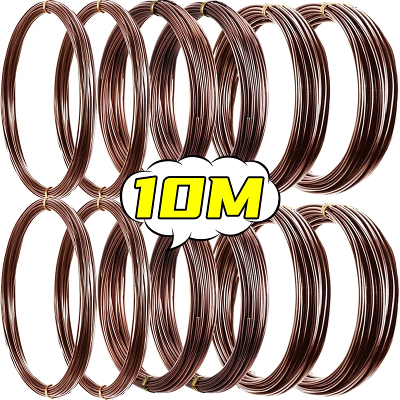 Fil de soutien pour plantes 10/5M, fils d'entraînement en aluminium bronze 0,8-3,0 mm, outils de fixation pour le façonnage des branches DIY