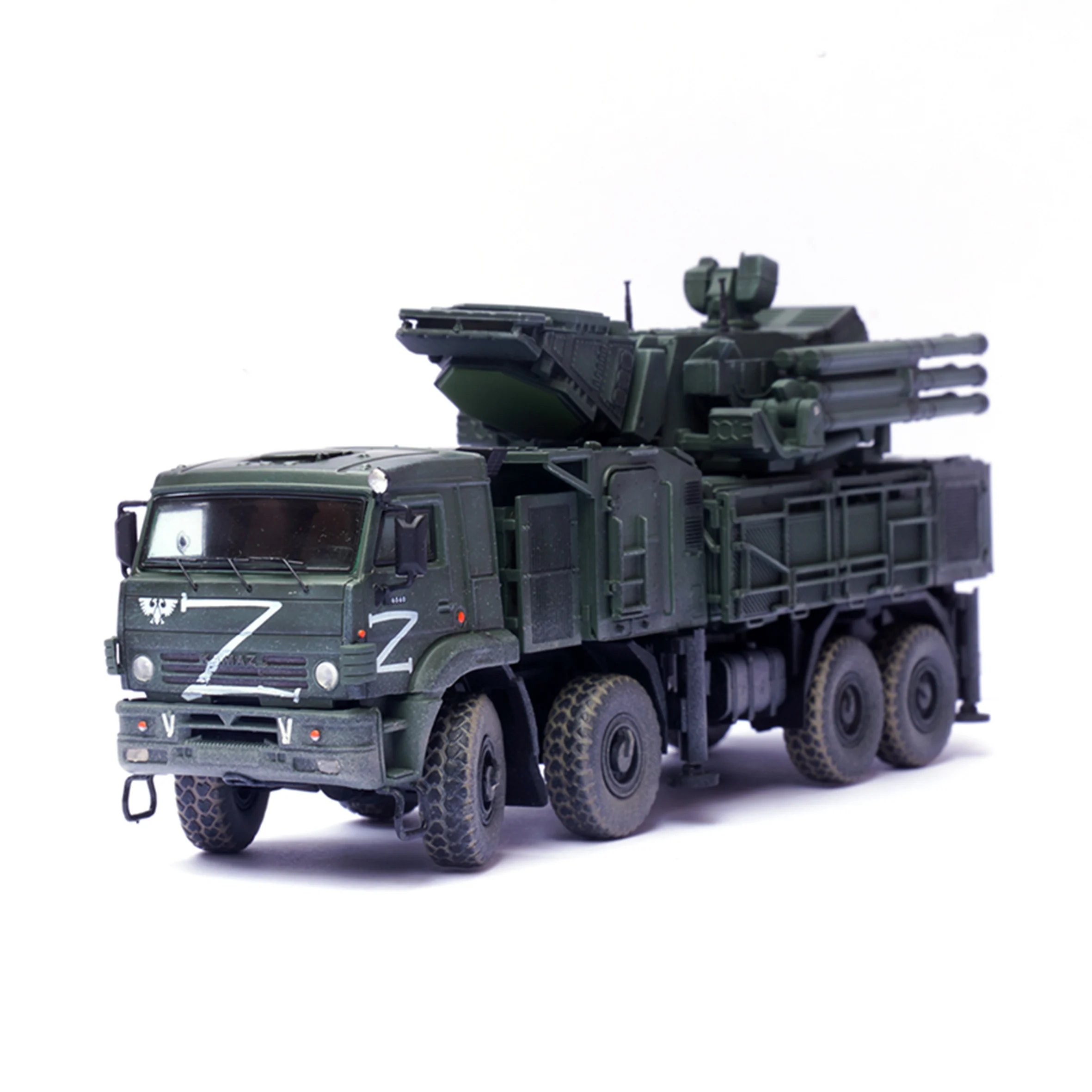 Sistema de armas de defensa aérea, modelo ruso Pantsir s1, 1: 72 12214PD, operaciones especiales, acabado, modelo de semialeación