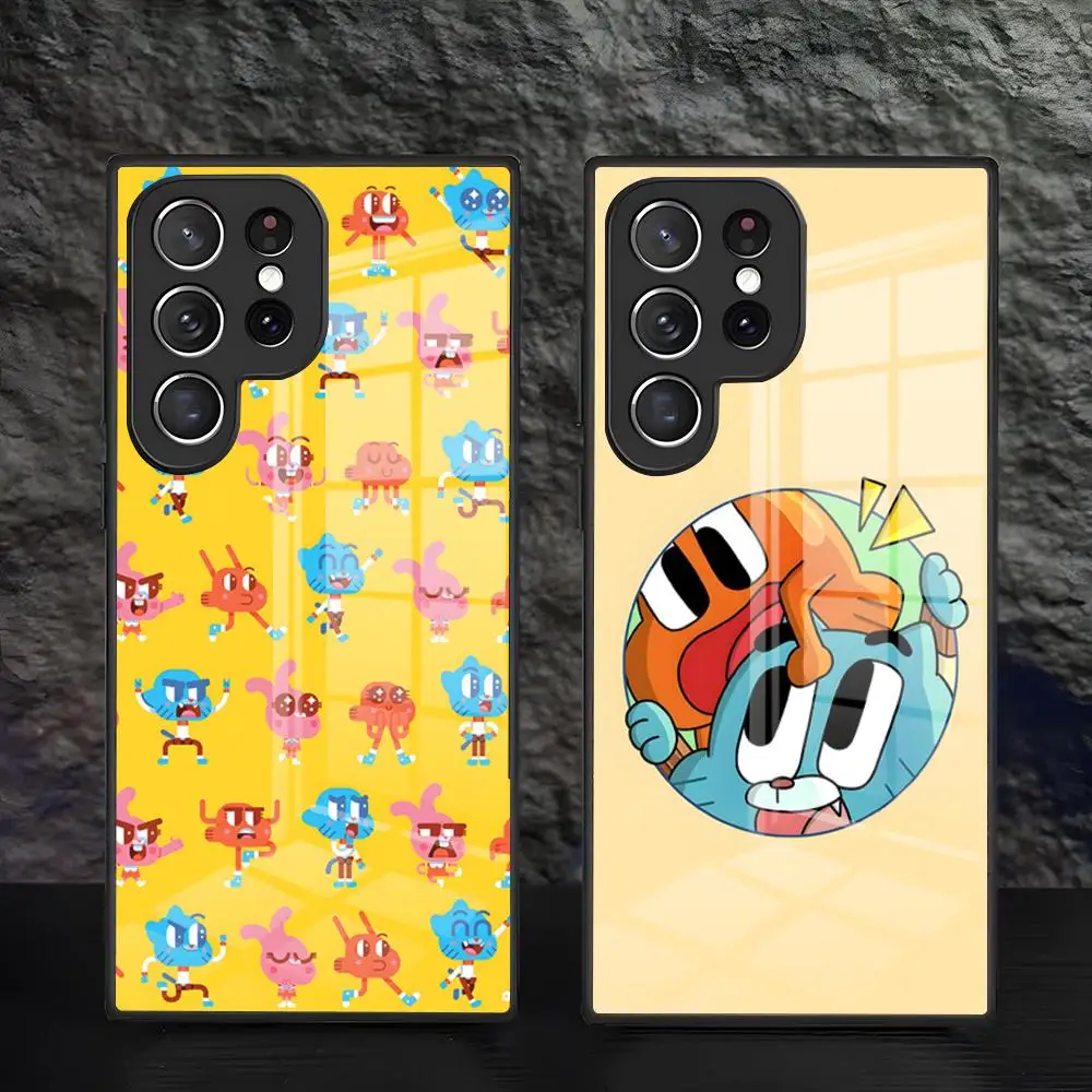 G-Gumballs And D-Darwins Phone Case For Samsung A57 A37 A27 A17 A56 A36 A26 A16 A25 A35 A55 A34 A24 A54 Glass Case