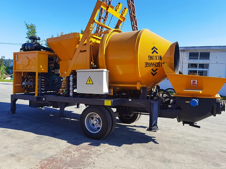 Portable Mini Concrete Pump Concrete Trailer Pumps Electric Power Concrete Pump