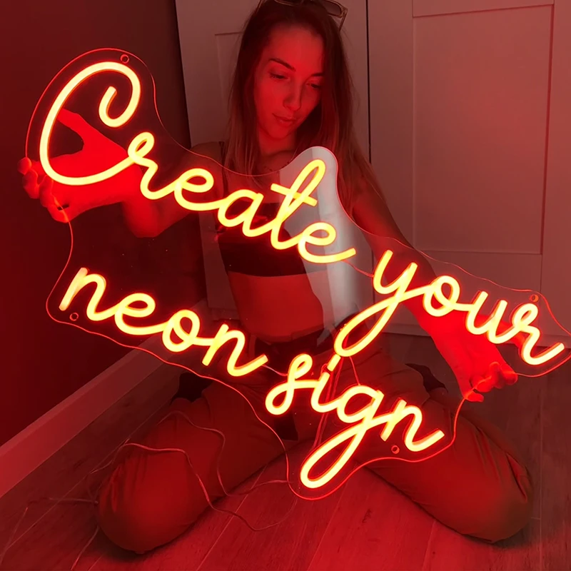 

Custom Neon Sign Customized Logo Signs Led Wedding Neon Light for Store Bar Room Decor Birthday Party Gift Room Decoration