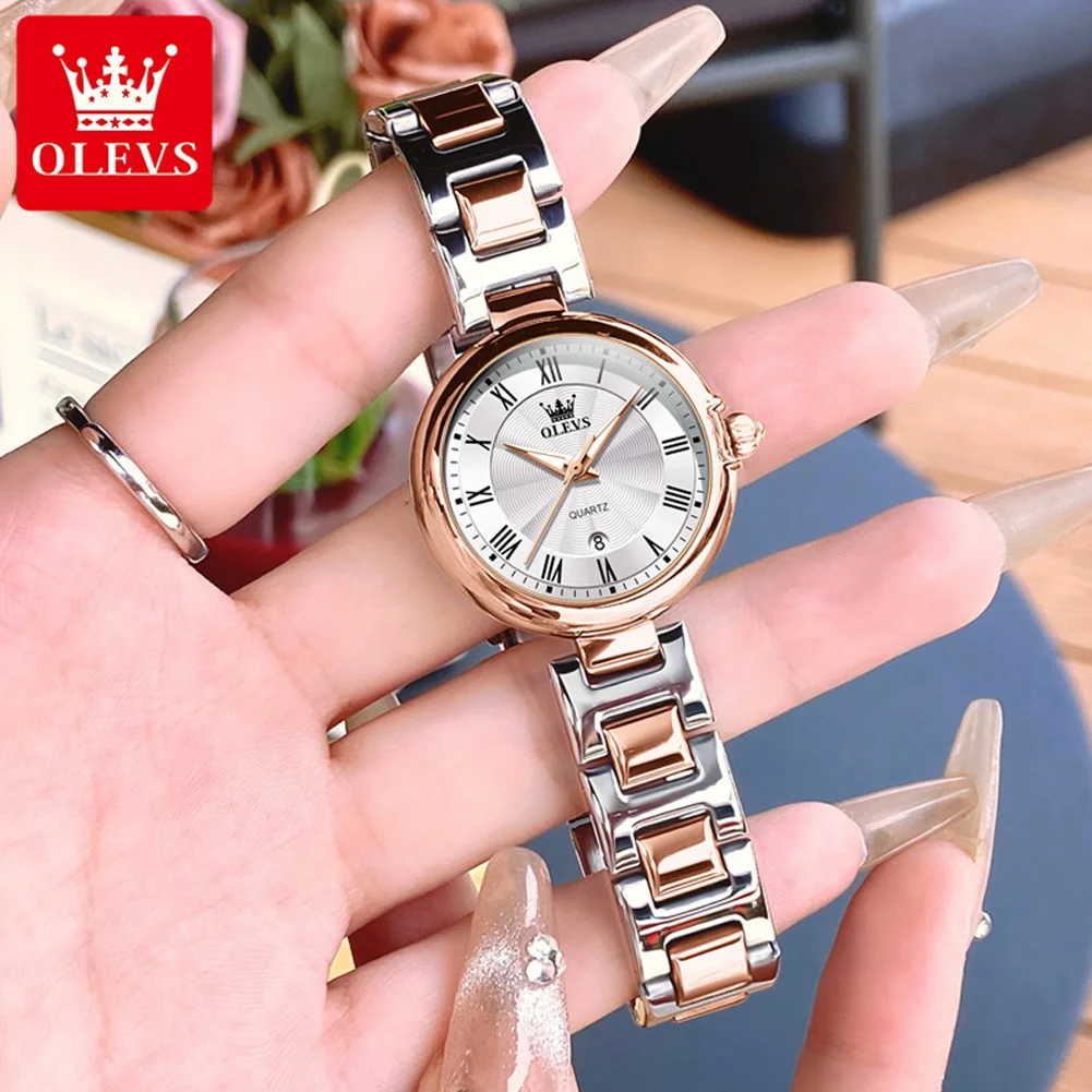 OLEVS 5608 Luxury Brand Women\'s Watch Classic Fashion Waterproof Luminous Calendar Watch Elegant Quartz Women Watch Reloj Hombre