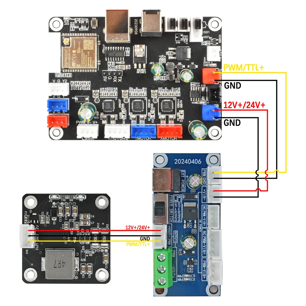 20W 40W 80W Laser Interface Driver Adapter Board for CNC Engraver Module Head Transfer Board for Laser Engraving Machines Tools