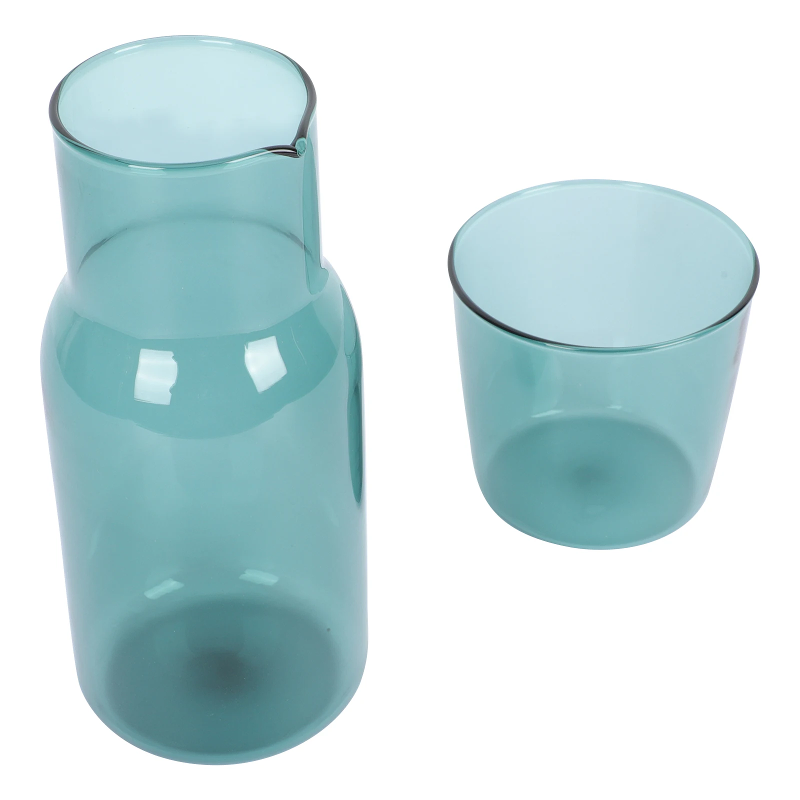 

1Set Glass Cup Kettle Kit High-Quality Clear Glass Water Cup Bottle Unique Design for Home Drinkware Creative Beverage Mug Cups