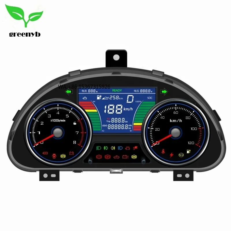 

High Quality E720 CAN Bus LCD Dashboard Cluster New Condition Electric Vehicle Parts for Electric Truck Automotive Parts