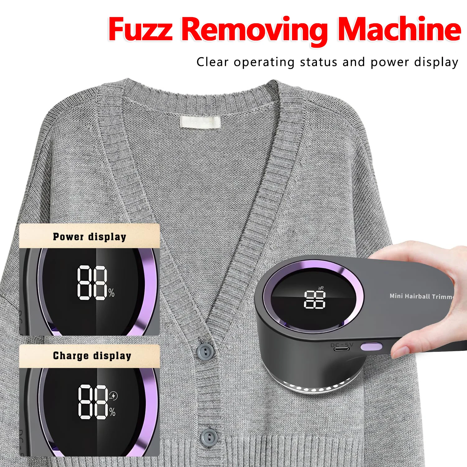 

Новинка 2025 года, электрическая USB-перезаряжаемая бритва для ткани, устройство для удаления ворса, бритва для свитера, домашнего использования