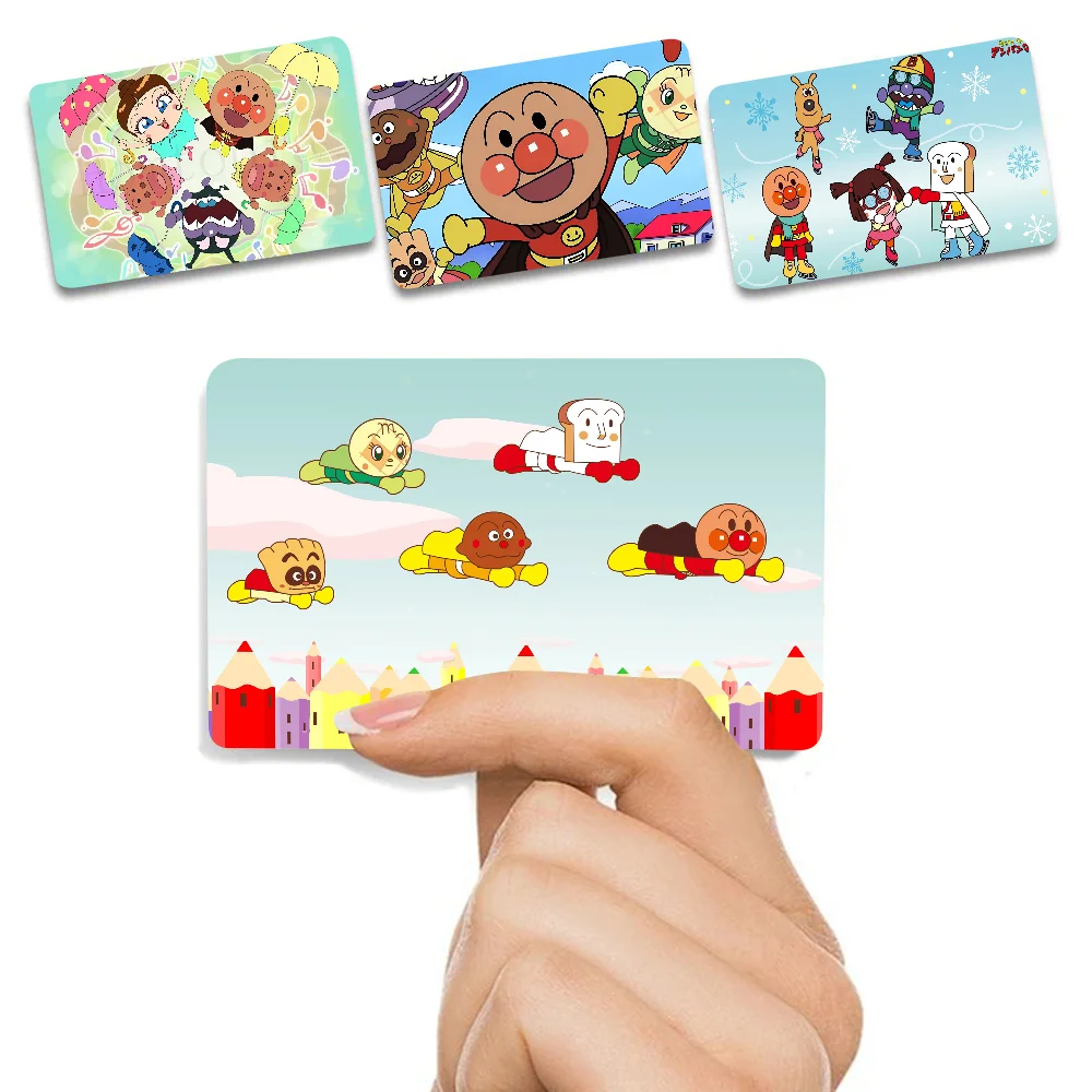 Anpanman Anime Kreditkarte Haut Aufkleber Für VISA Bank Karte Transport Karte Wasserdichte Aufkleber Anti-scratch Frauen Geschenk