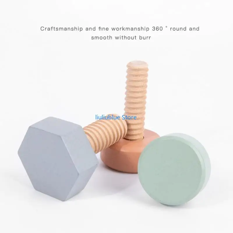 Screw Building Blocks Matching Board Appliance Educational Set Table Toy 62CF