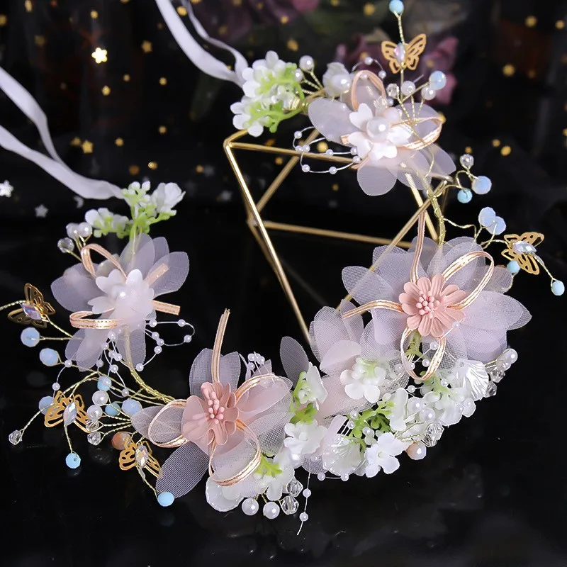 Princess Crown for Girls Baby Birthday Show Crown Tiara Diadem Silver Color Crystal Floral Wedding Bridal Hair Head Accessories