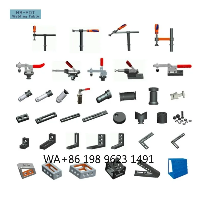 Professional Nitriding 3D Welding Table with Handle Clamping Fixture Kit High Precision Jig Tool for WeldingWorkbenchPositioning