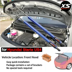 Kit de suportes para capô, para hyundai staria us4 2022 2023 2024 2025, capô dianteiro, modificação de choques, amortecedor, suporte de elevação, hastes de suporte, mola a gás