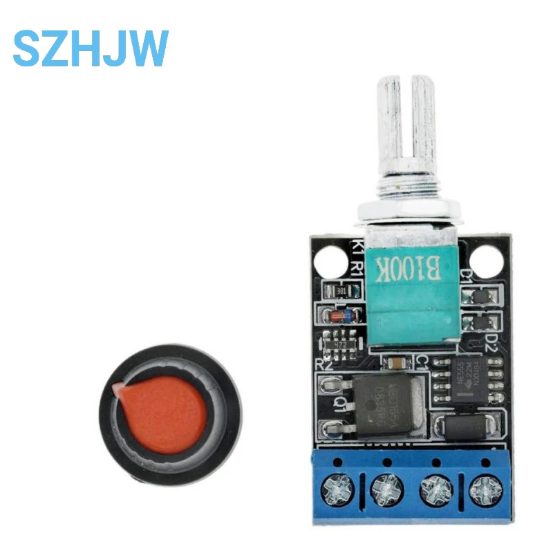 1/5/10pcs 5V 12V 16V 10A Voltage Regulator PWM DC Motor Speed Controller Governor Stepless Regulator LED Dimmer Power Controller