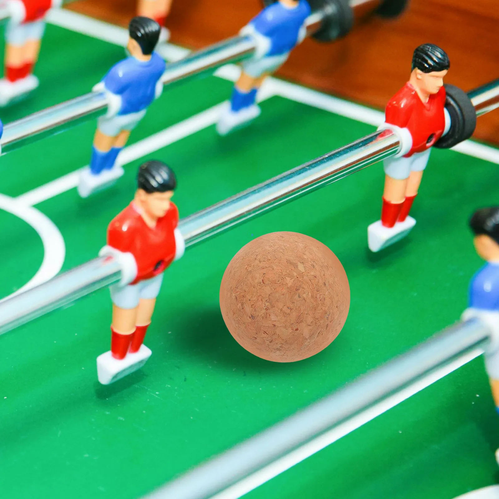 

5 Pcs Football Cork on Table Mini Footballs for Foosball Fooseball Natural Soccer Kids Baby