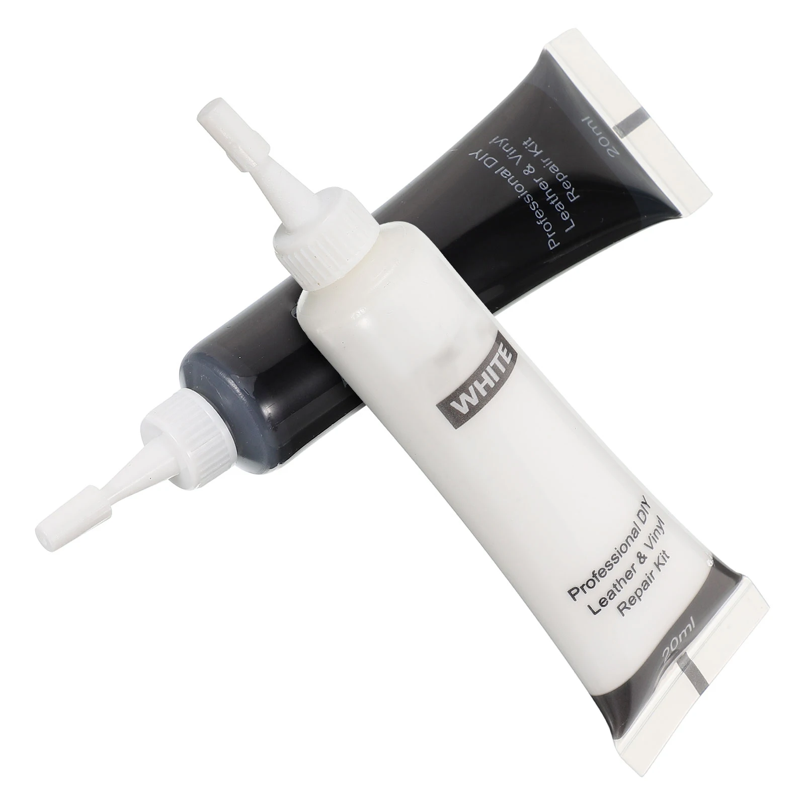 

2pcs Repair Paste 20ml Black White Car Seat Furniture Restoration Cream for Couch Dash Vinyl Patch Kit