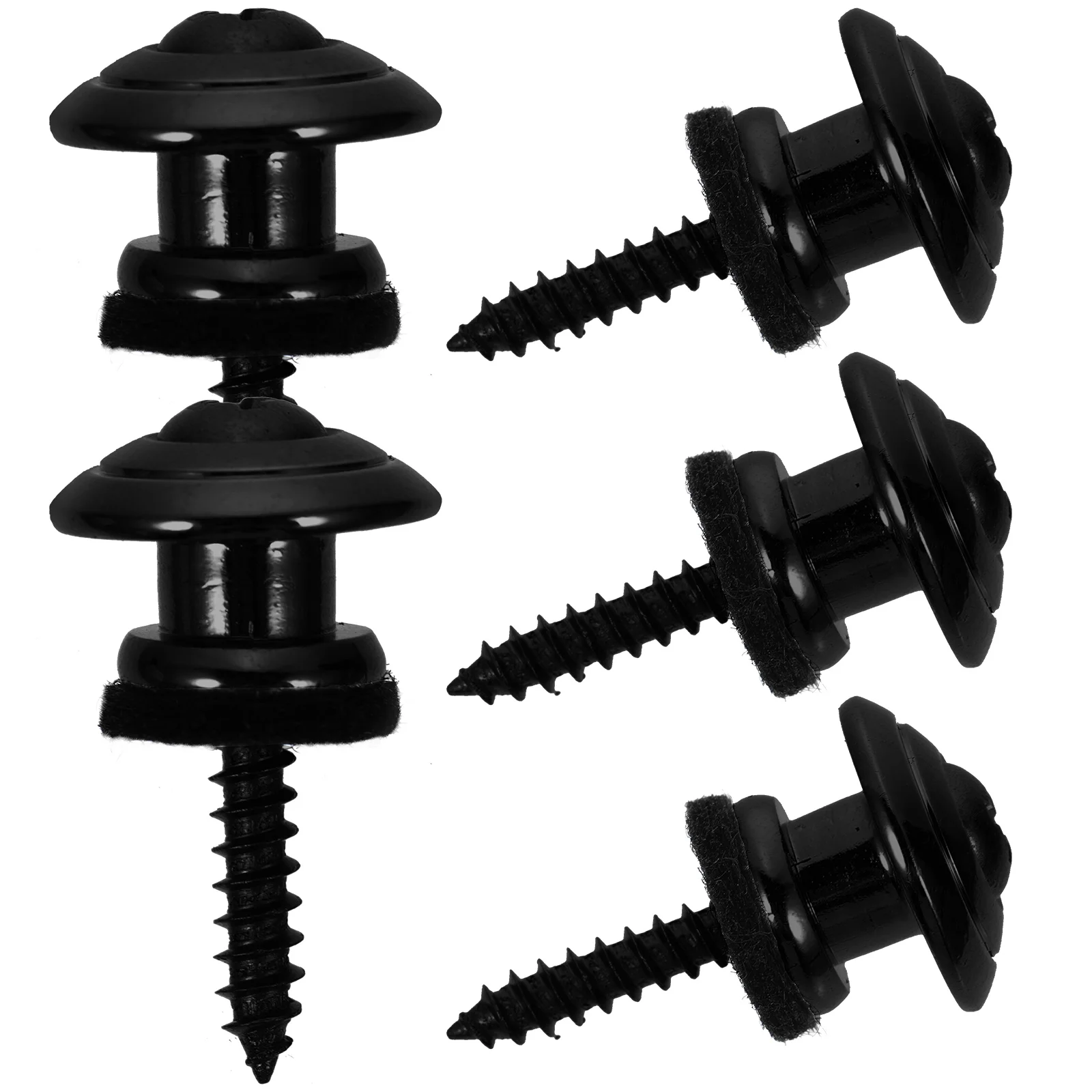 

5 Pcs Guitar Strap Lock Belts Buttons Electric Buckle Metal Locks Quick Release