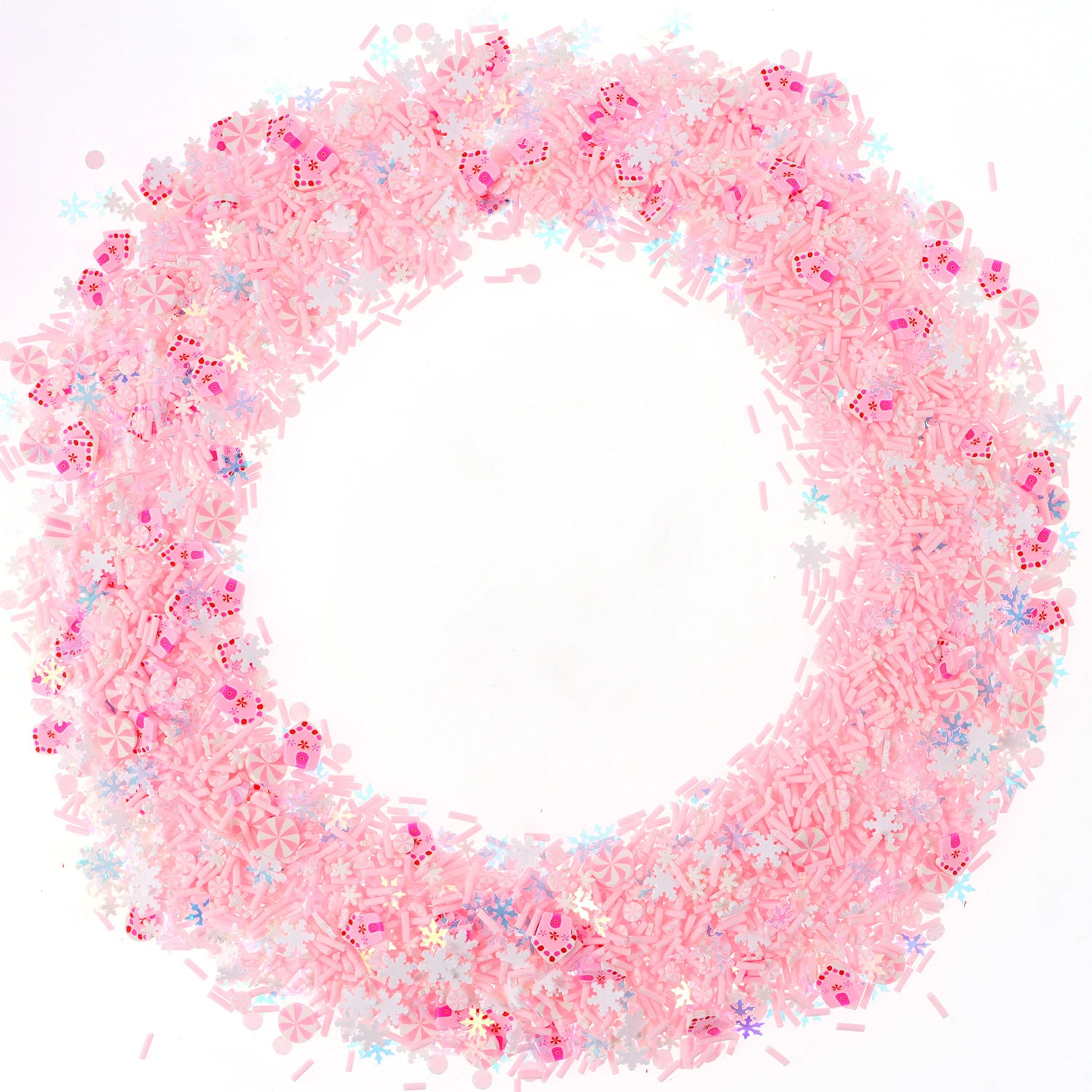 40 g Weihnachts-Polymer-Ton-Scheiben, Epoxidharz-Füller, niedliche Schneeflocke, Urlaub, Schleim, Materialien, DIY, Basteln, Maniküre-Zubehör – Detail 10