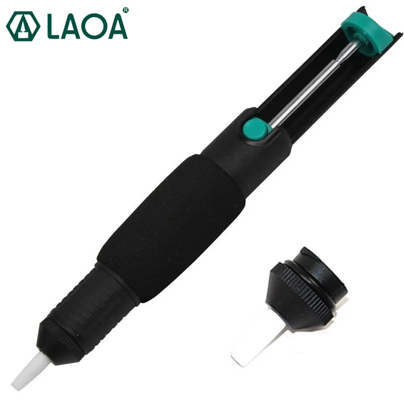 laoa solda otario poderosa bomba desoldering succao estanho otario caneta vacuo ferro de solda desolder arma remocao de plastico mao 01