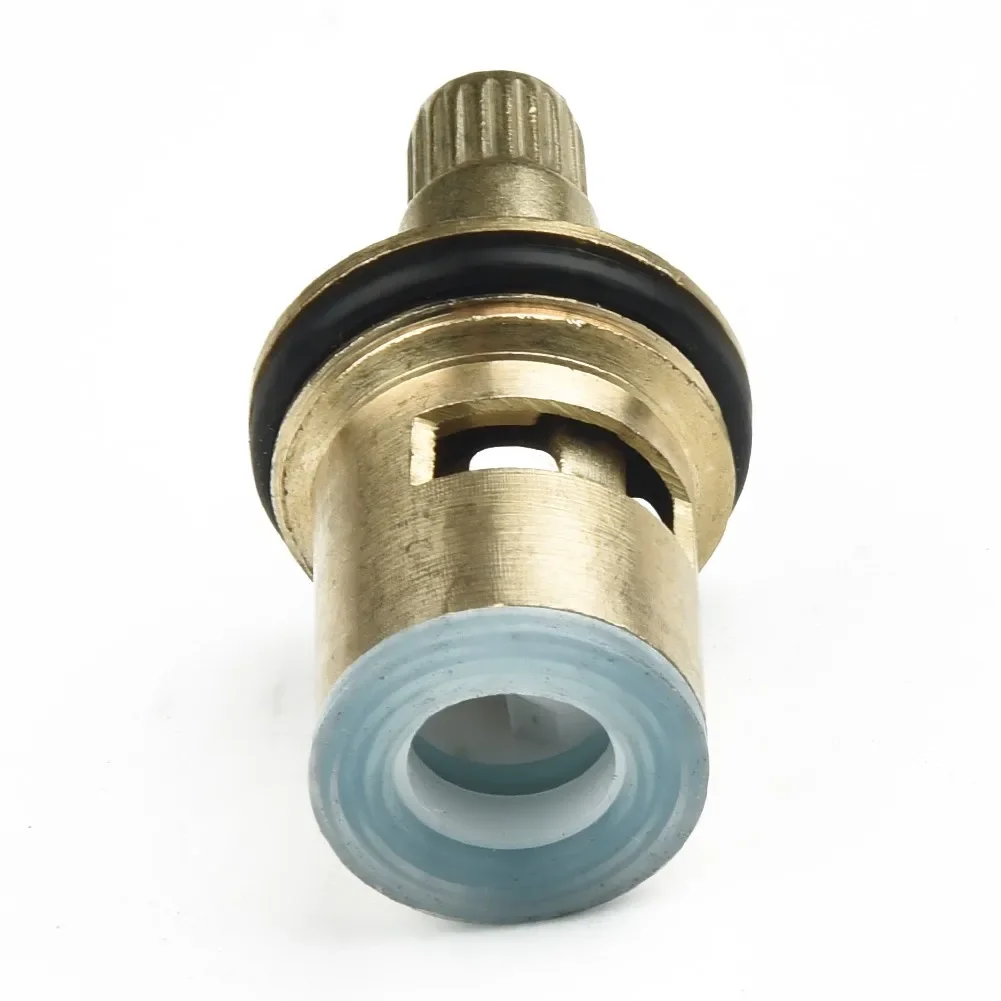 Kraan Vervanging 1/4 Turn G1/2 "Keramische Schijf Cartridge Hot Cold Tap Klep G1/2 Volledig Koperen 20mm Quick Opening Kraan