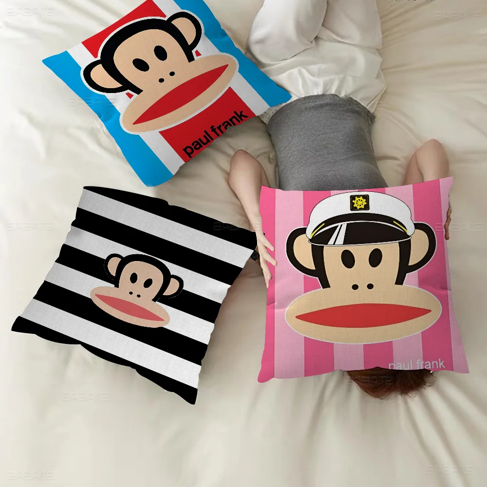 

P-Paul F-Frank Personalized Pillow Cover Kids Bedroom Wild Party Decor Pillowcase Kid Birthday Shower Gift