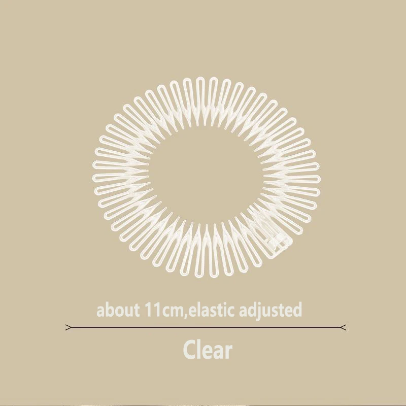1Pc/lot Women Invisible Broken Hair Hairpin Adult Full Circle Stretch Flexible Comb Teeth Headband Hair Hoop Styling Accessories - view 3