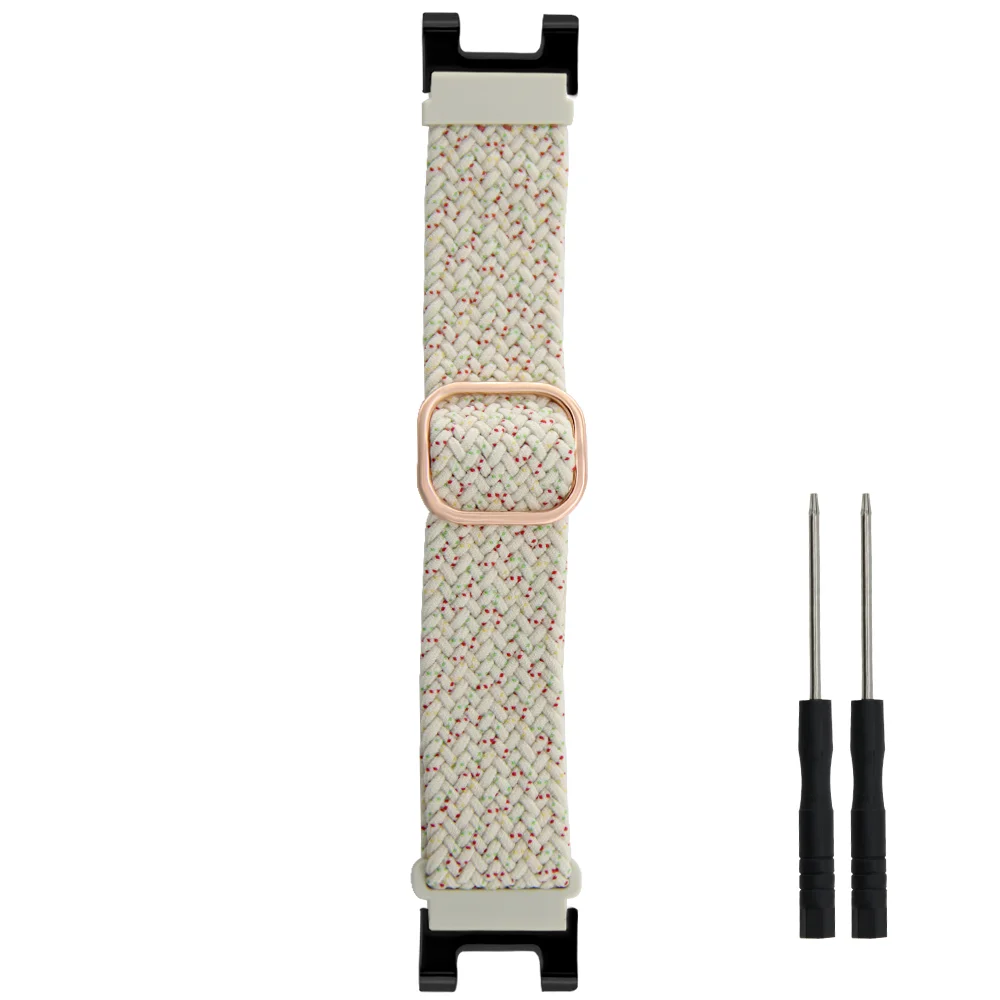 

Nylon Woven Elastic Watch Strap For Amazfit Watch T-rex 1/2/3 Quick Release Hard-wearing Replacement Adjustable Smart Watch Band