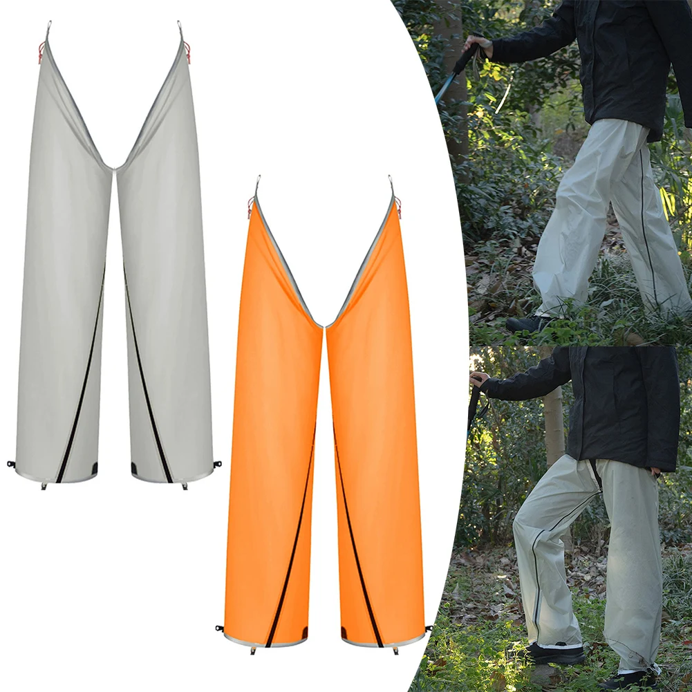 Compact Travel Pants Lightweight Waterproof Pants 20D Nylon Material 5000mm Water Resistance Easy Wear Full-Length Dual Zippers