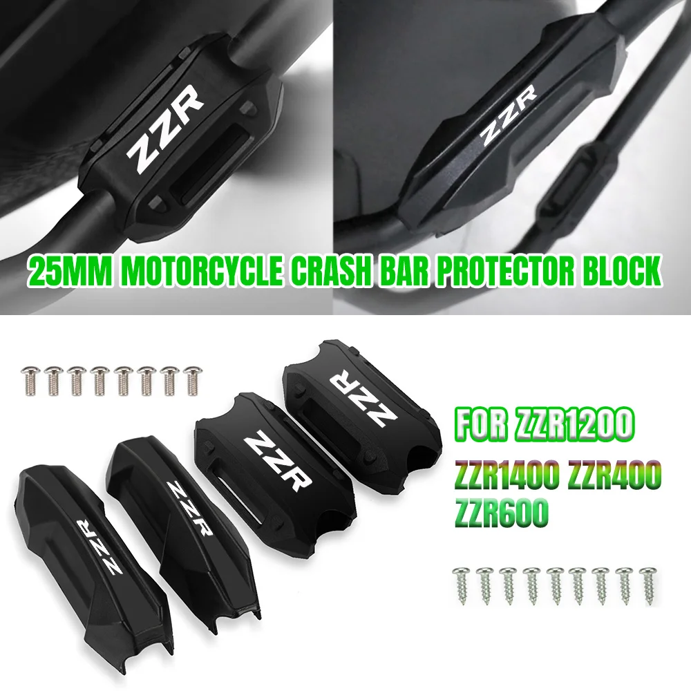

Motorcycle Accessories Bumper Engine Guard 25MM Protection Block Crash Bar Decorative For Kawasaki ZZR1200 ZZR1400 ZZR400 ZZR600