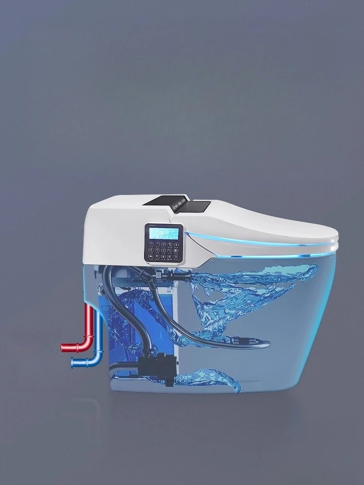 Automatic induction smart toilet mobile phone remote control AI voice anti-splash toilet
