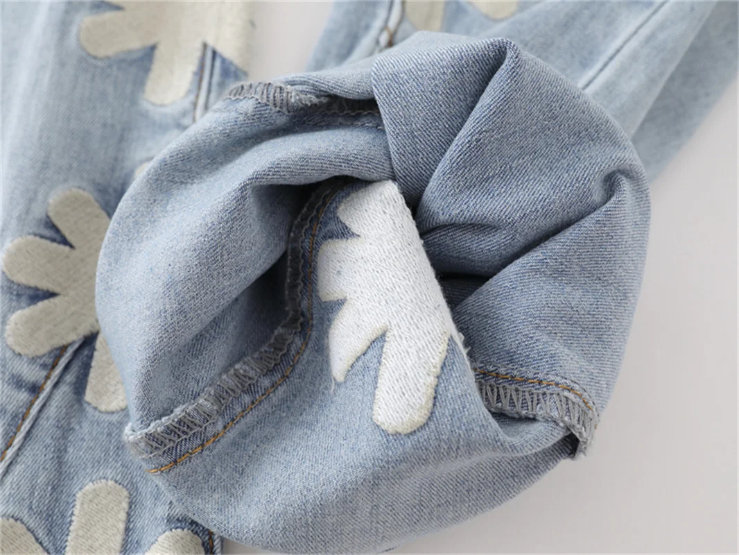 Azul LOSTSHDWS LOGO JEANS Homens Mulheres Jeans de moda simples de alta qualidade