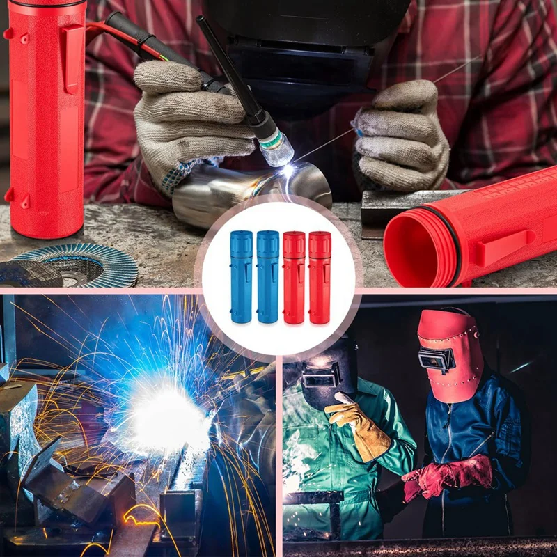 ABJI-4 Pcs Electrode Rod Storage Tube 14 Inch Welding Rod Storage Airproof Welding Rod Container Waterproof