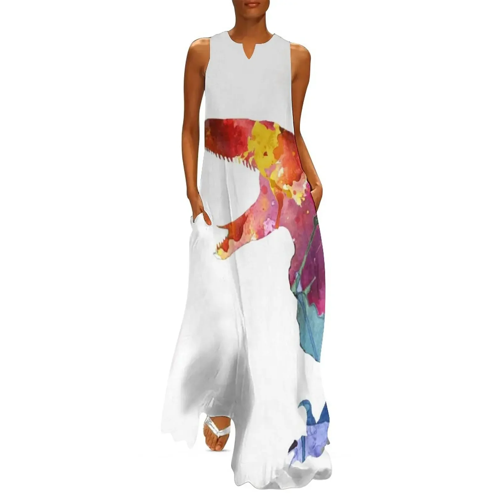 

Funk-o-Raptor Long Dress Woman fashion dress summer 2025 women summer dress woman 2025 trendy