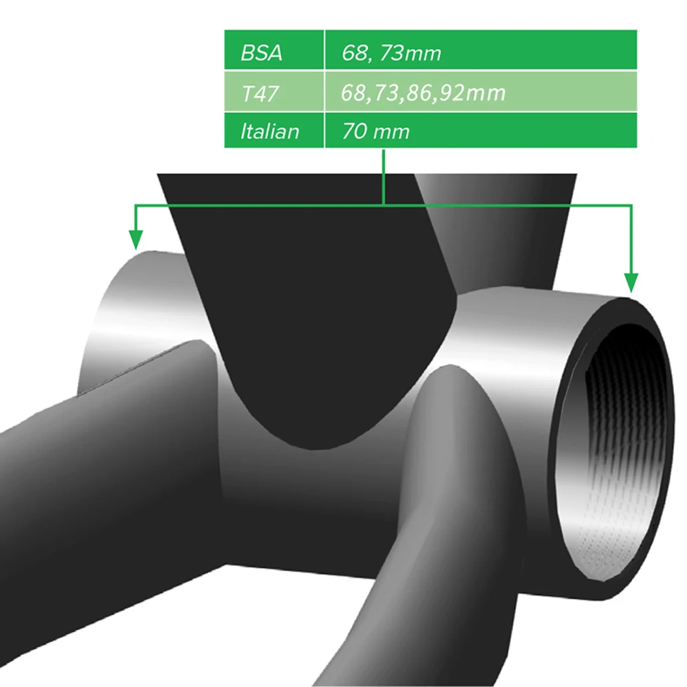 ZTTO BSA Bearing Bottom Bracket Screw Type 68/73 mm Bicycle Axis MTB Road Bike Aluminum Alloy Waterproof Crank Set Axis Parts