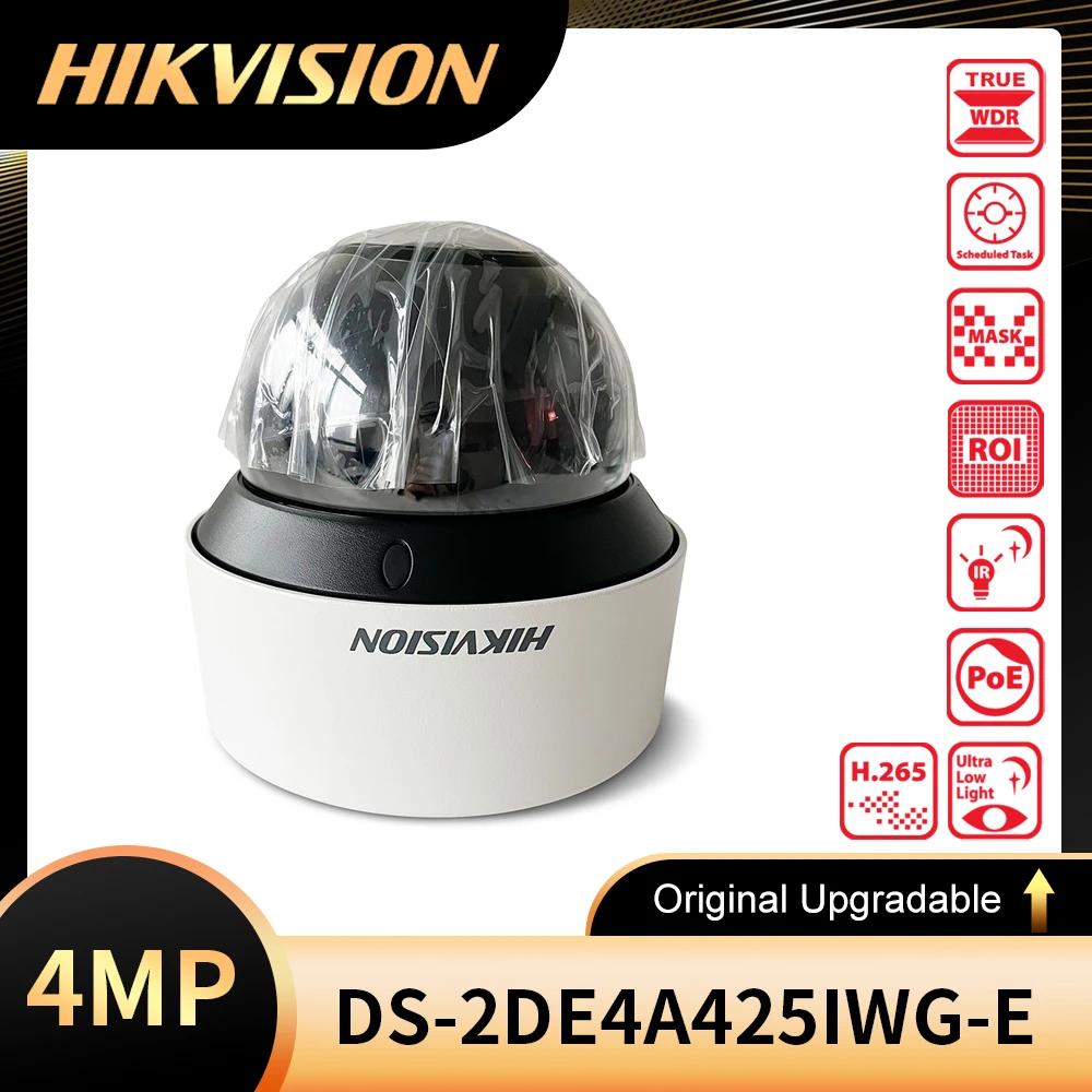 Original Hikvision DS-2DE4A425IWG-E Replace DS-2DE4A425IW-DE 4MP Security Surveillance POE Darkfighter Network Speed Dome Camera