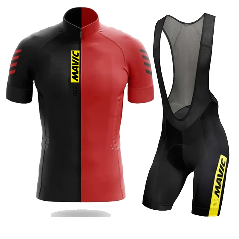 MAVIC 2024 Set di maglie da ciclismo per giovani, camicia da bici traspirante, abbigliamento estivo per la squadra, abbigliamento da Mountain Bike,