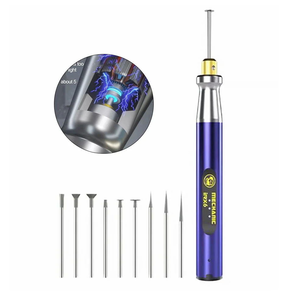 

Portable Electric Engraving Tool Microchip Polishing Grinder for IC Component Motherboard Grinding Cutting Repair Tool
