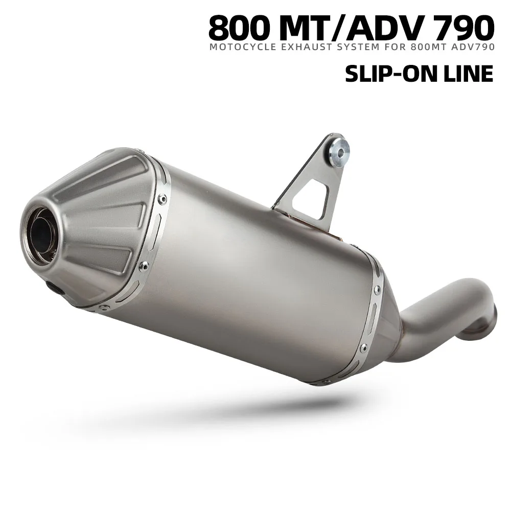 

Motorcycle Slip on Line Exhaust For 790ADV ADV790 CFMOTO 800MT MT800 Adventure Motorbike Modify Escape Muffler with DB Killer