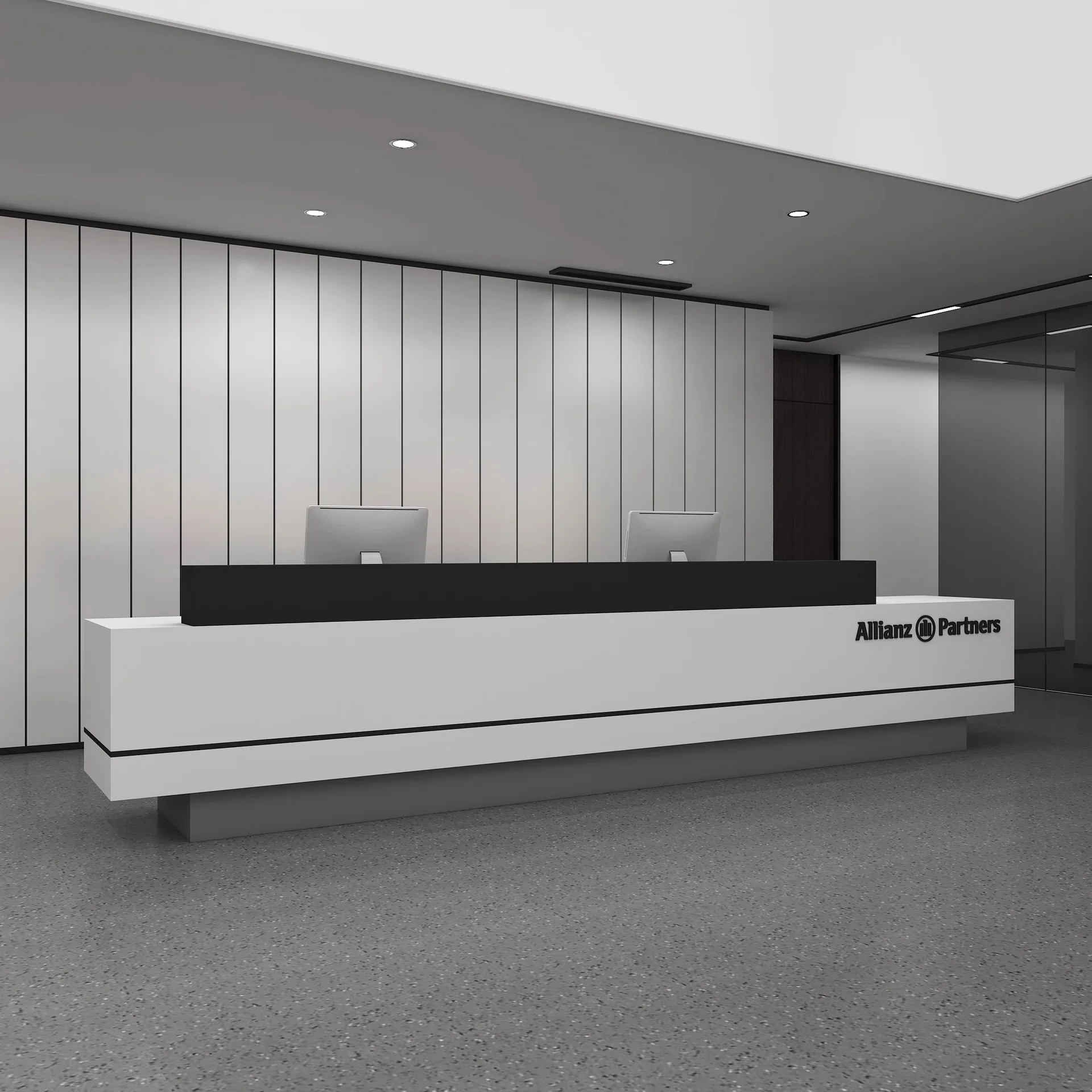 Company Front Desk Reception Desk Simple Modern Paint Hotel Lobby Bar Checkout Page Dental Hospital Beauty Salon Dz