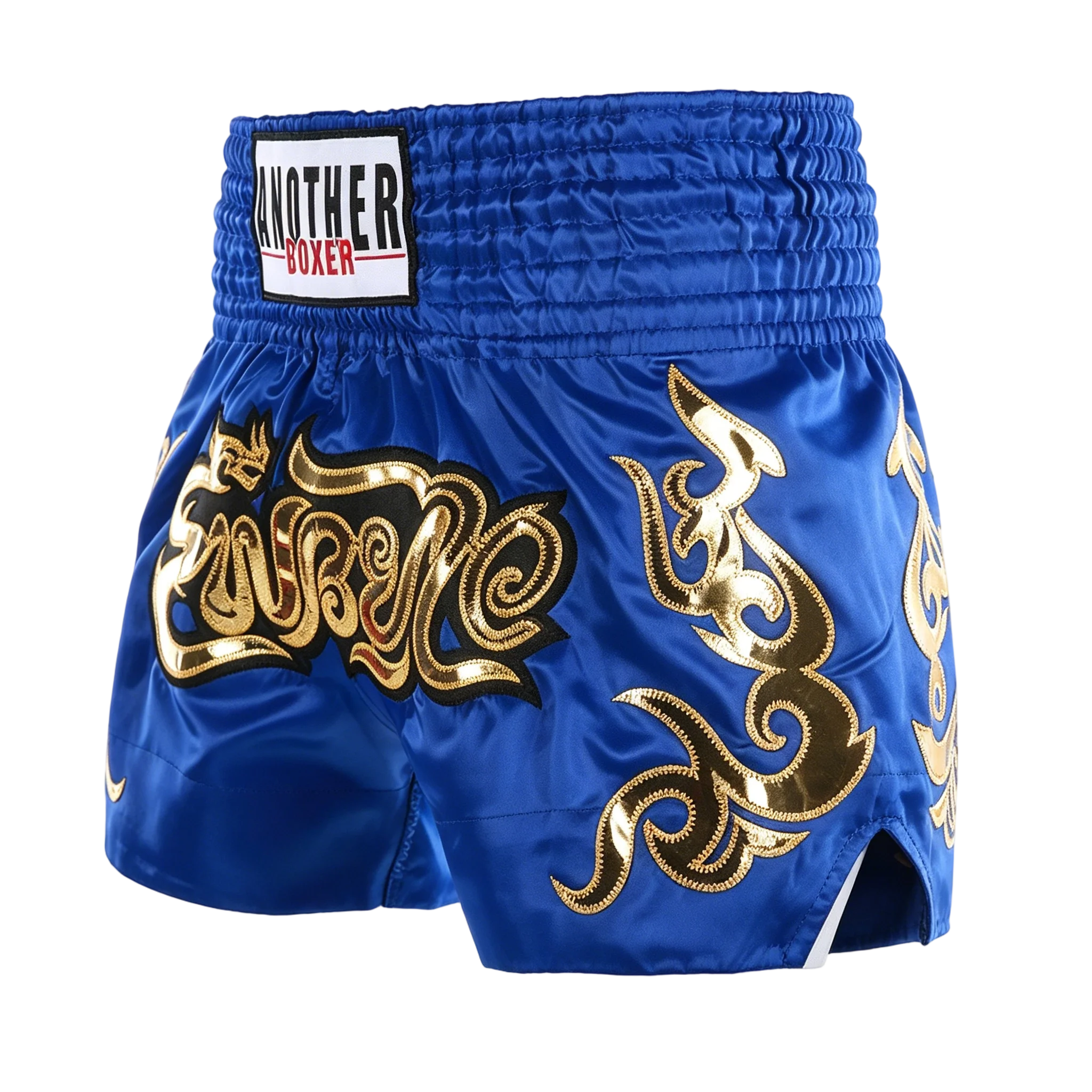 Kurze Muay-Thai-Shorts für Männer, professionelle Kickbox-Shorts für Frauen, Kinder, Jungen, Mädchen, bestickte Satin-Polyester-Kickbox-Käfigkampfhosen