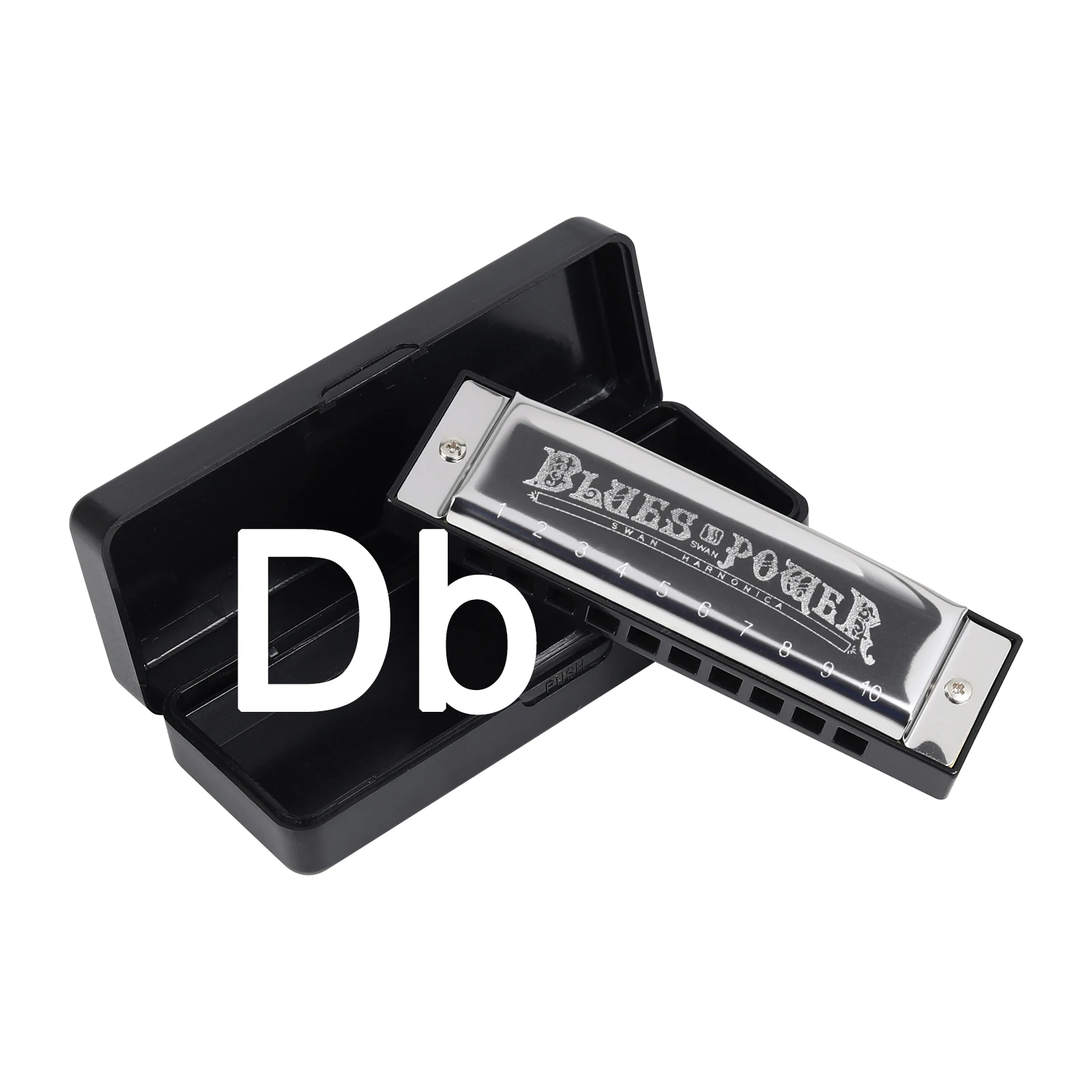 Diatonic Blues Harmonica with Case for Students