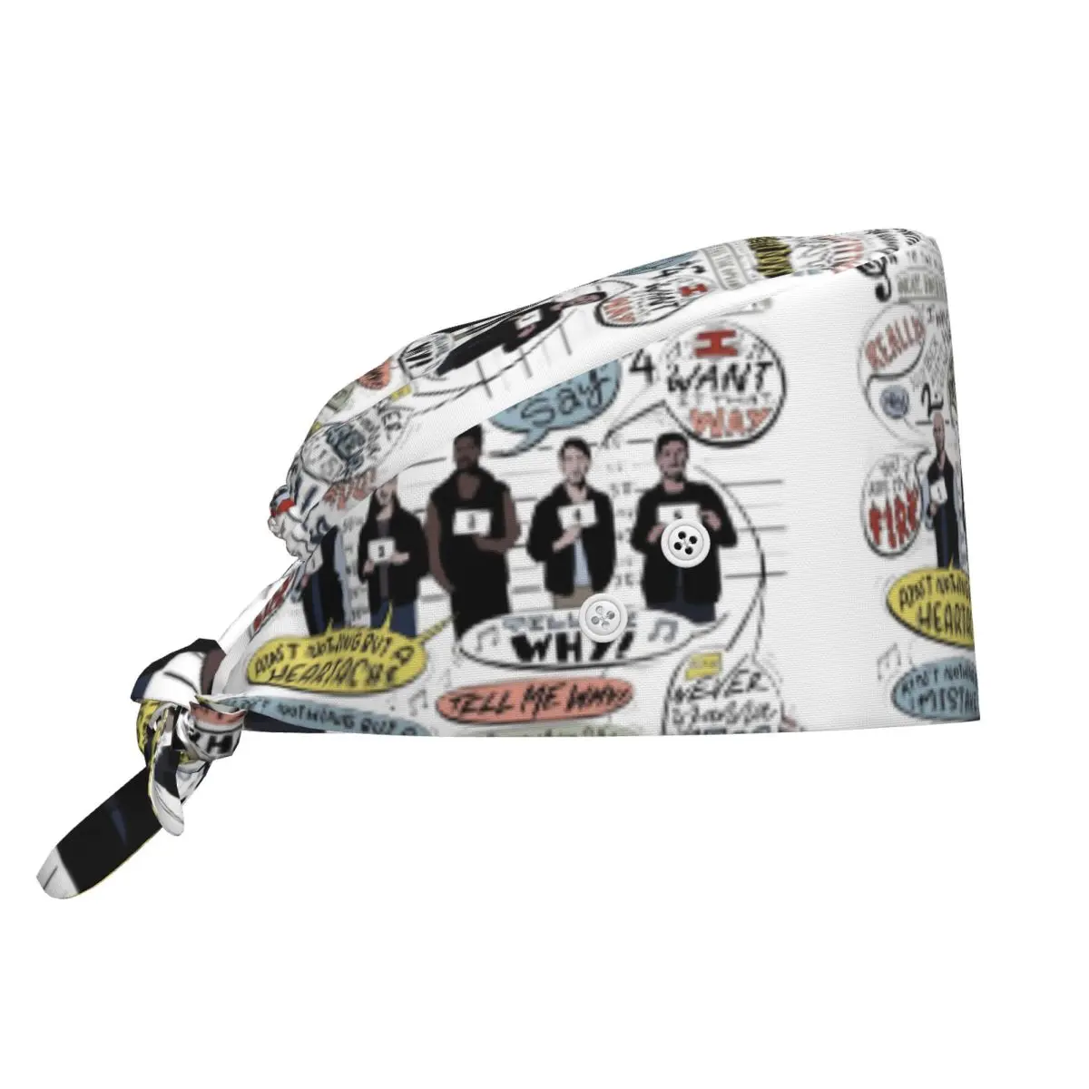 I Want It That Way B99 Bonnet chirurgical coloré réglable pour hommes et femmes, idéal pour les médecins, les infirmiers et les dentistes
