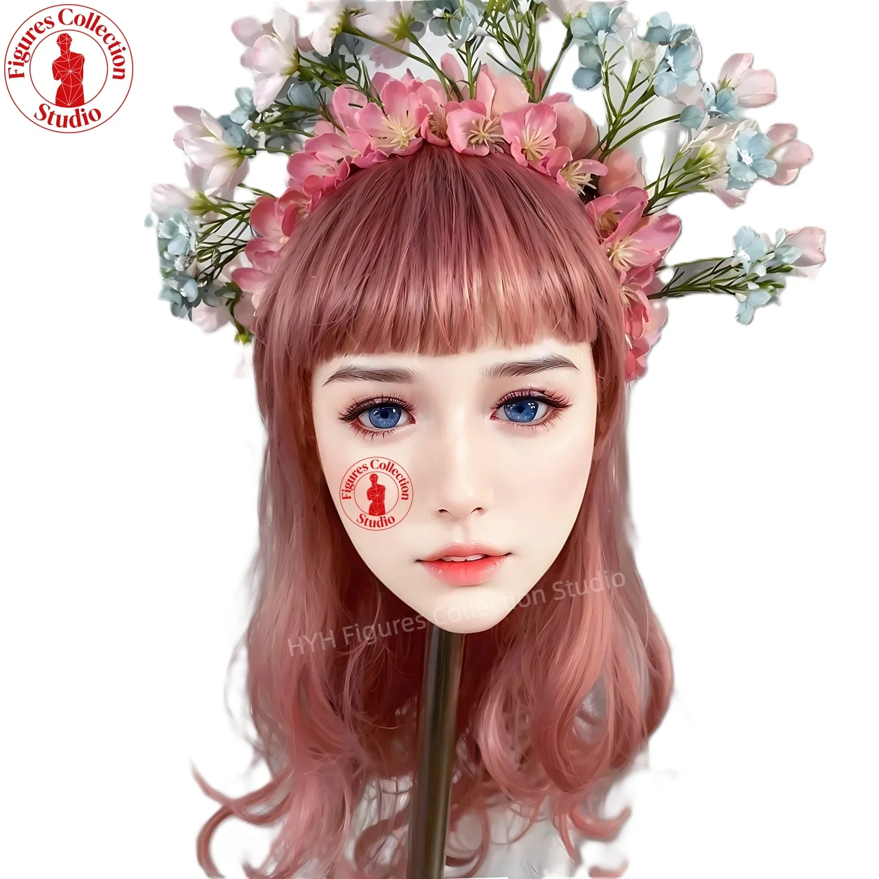 

Манекен головы Studio Makeup Head HYH-THB-KX-0012 в натуральную величину, интерфейс M16, для причесок, украшений, фотографии