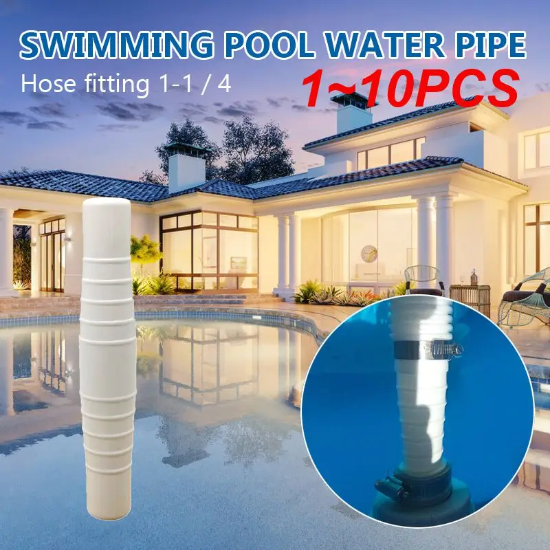 1~10PCS Durable Hose Coupling Long Lasting Secure Fit Portable Swimming Pool Hose Coupling Adapter