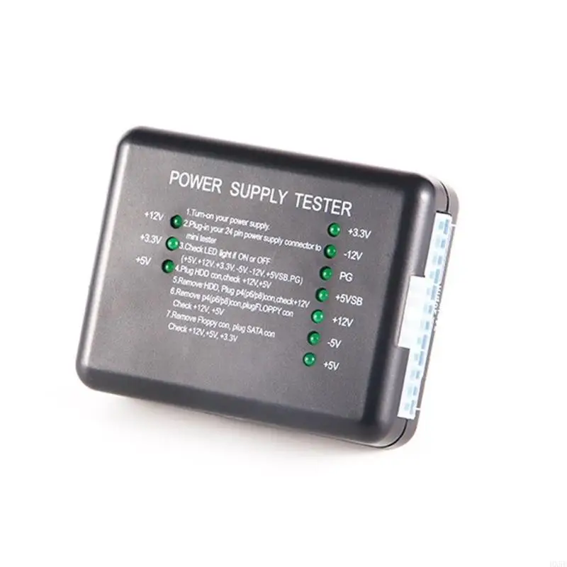 20Pin/24Pin PC Power Supply Tester Essential Testing Tool Analyser Portable Meter for Technicians HX5E