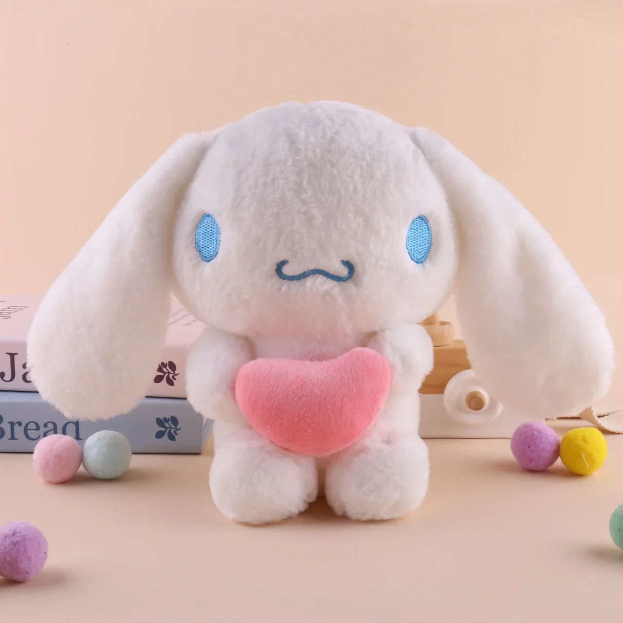 22 cm große Sanrio-Plüschpuppe, Hello Kitty Kuromi My Melody Cinnamoroll, weiches Kissenspielzeug, Cartoon-Plüschornament, für Mädchen und Kinder