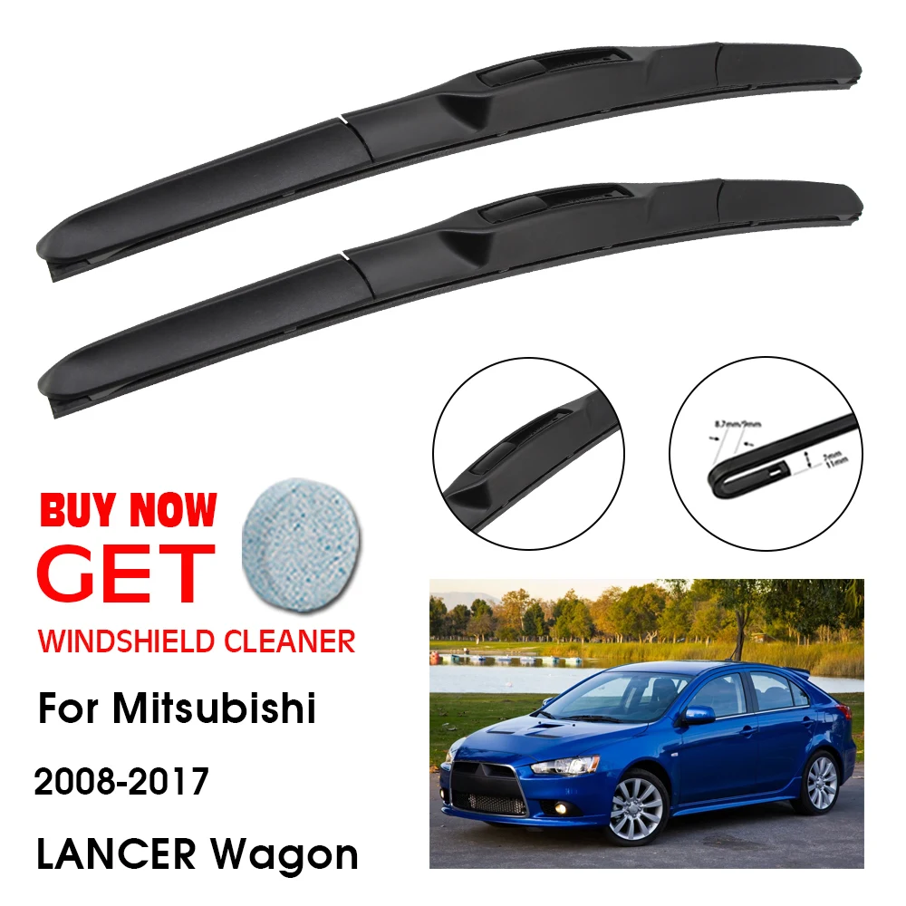 

Car Wiper For Mitsubishi LANCER Wagon 24"+16" 2008-2017 Front Window Washer Windscreen Windshield Wipers Blades Accessories