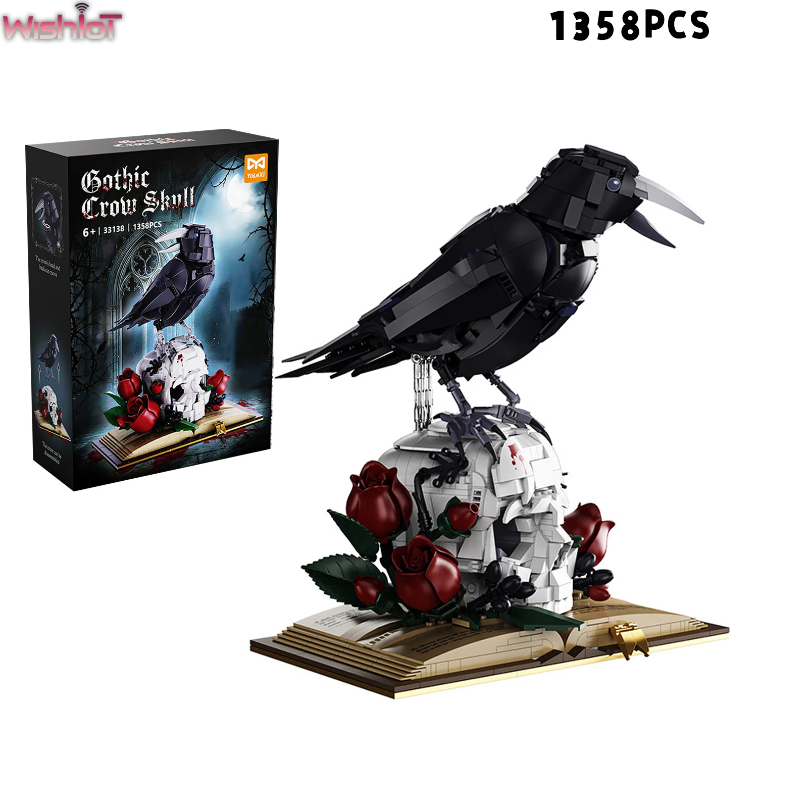 1358pcs-gothic-crow-skull-building-blocks-horror-ornaments-raven-rose-skeleton-dark-magic-book-halloween-decor-creative-gifts