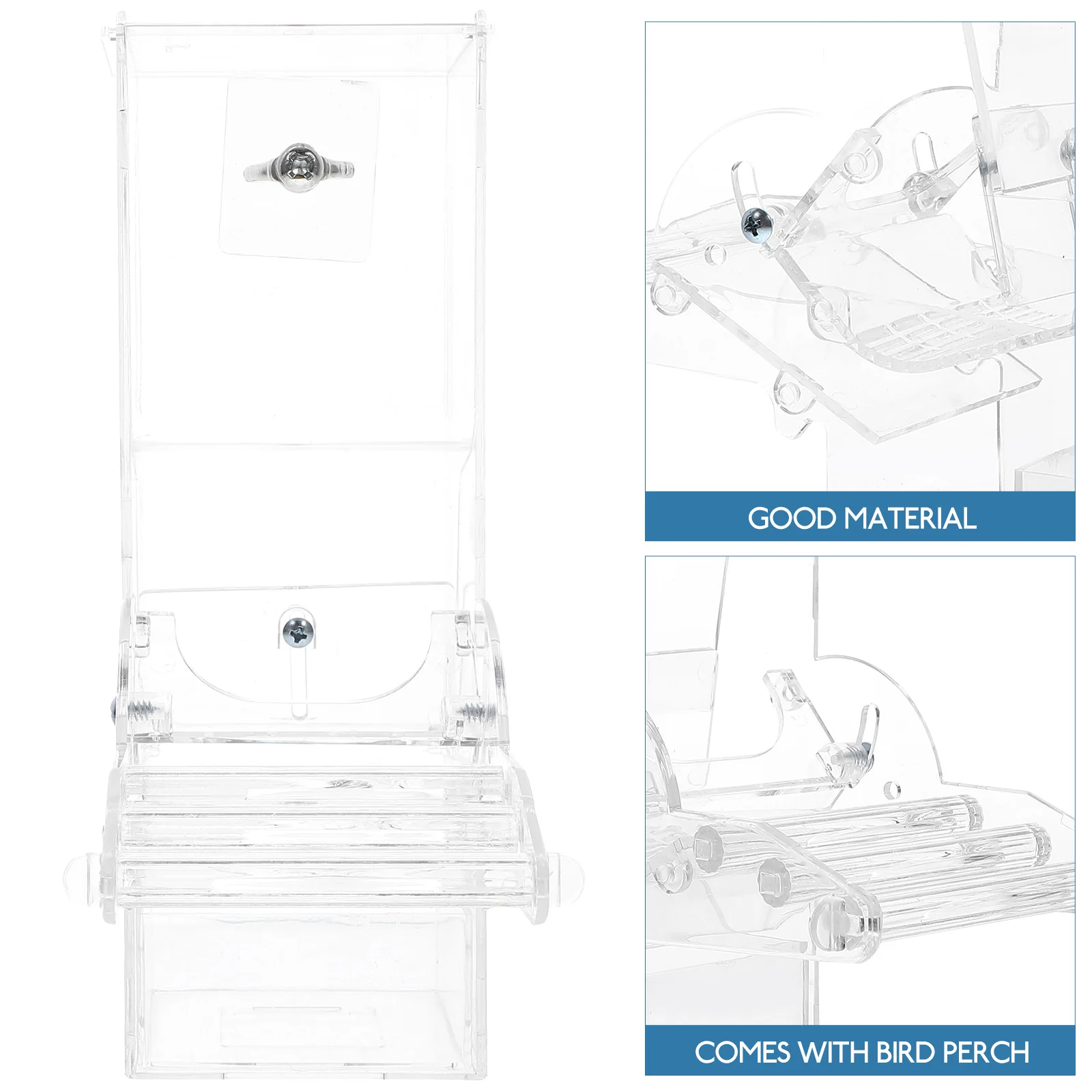 Comedero para pájaros, comederos automáticos, contenedor de comida para pájaros, comederos para palomas, loros, mascotas, dispositivos de alimentación para pájaros