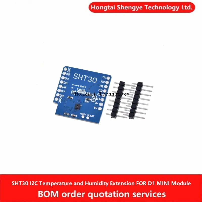 SHT30 Temperature and Humidity Sensor Module I2C Communication Temperature and Humidity Extension FOR D1 MINI