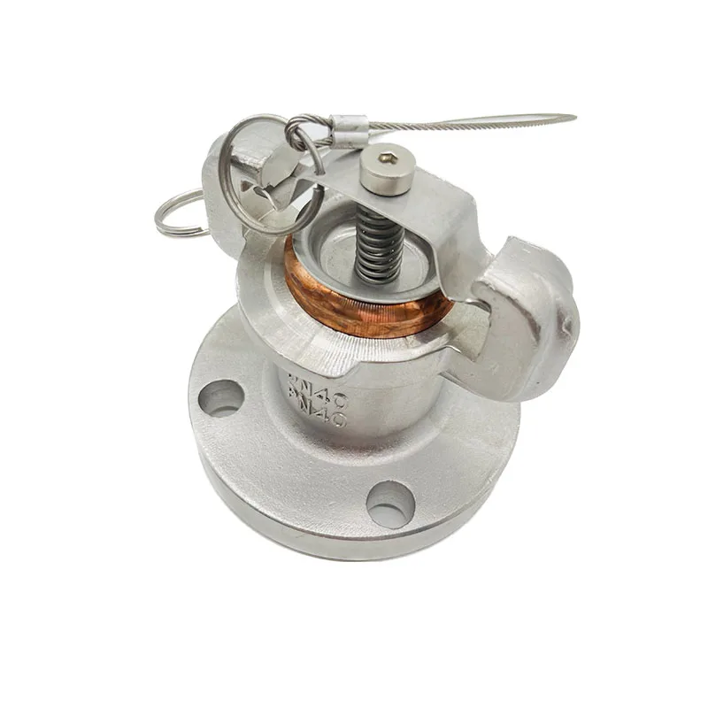 DXK-40 منفذ شحن دوار مشفر 4MPa DN40mm اتصال شفة من الفولاذ المقاوم للصدأ